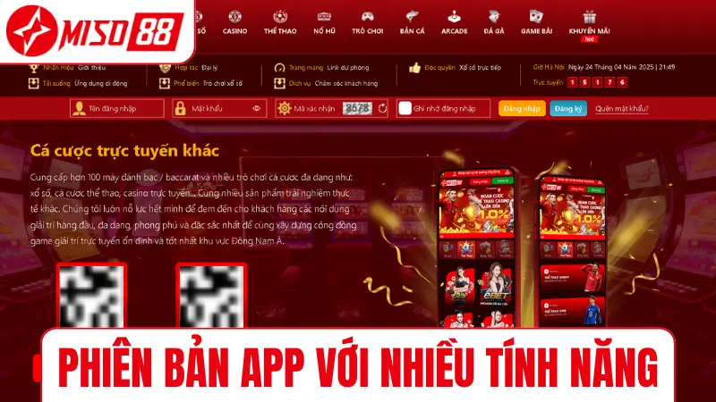 Phiên bản app với nhiều tính năng
