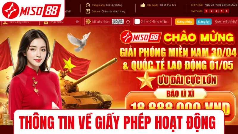 Thông tin về giấy phép hoạt động
