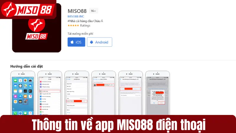 Thông tin về app MISO88 điện thoại