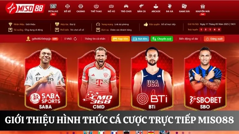 Tìm hiểu về hình thức cá cược thể thao online tại Miso88
